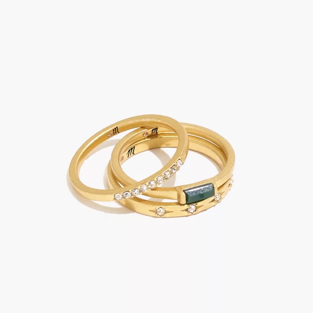 Madewell baguette rings